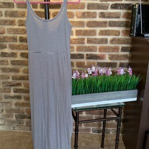 Gap ballet navy striped tank maxi dress